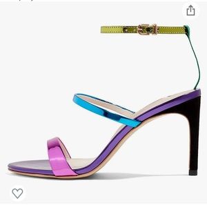 Multi-Color Strappy Heel